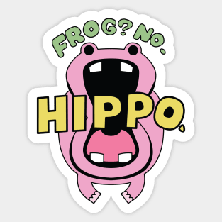 Fisher Tiger (One Piece) "Frog? No. Hippo." Sticker